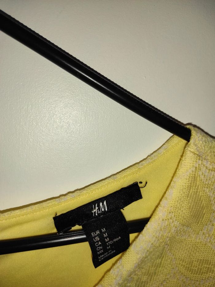 Robe jaune pâle h&m - photo numéro 2