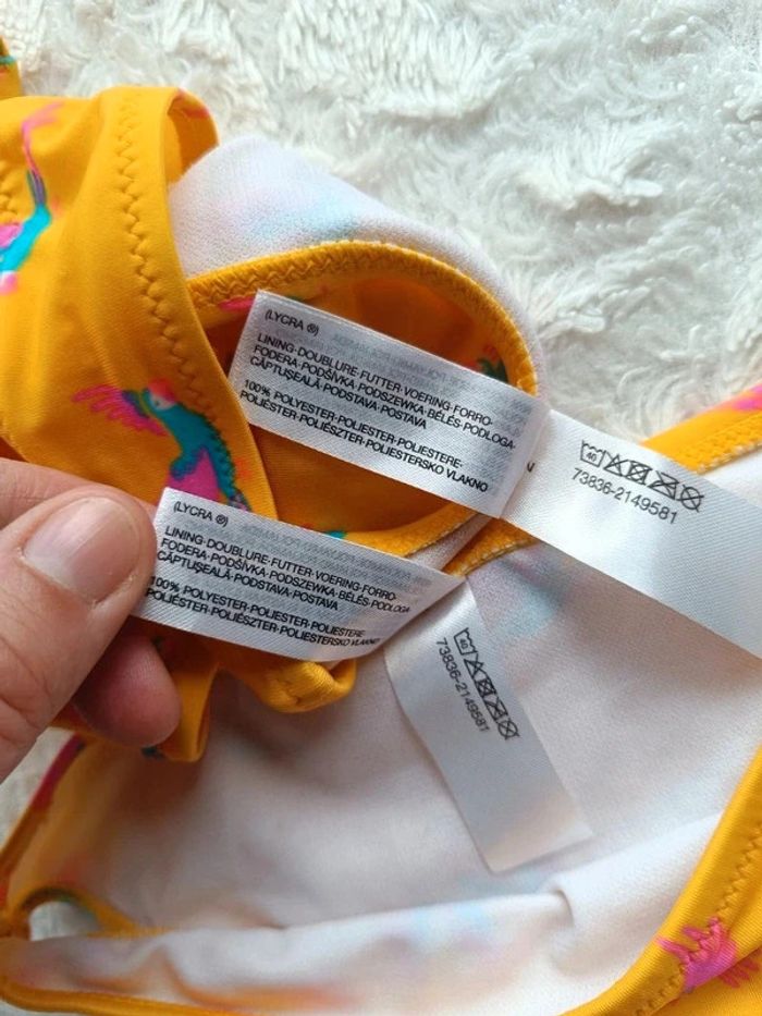 Maillot de bain 2 pièces Fille 3/4 ans Oiseau Perroquet C&A - photo numéro 5