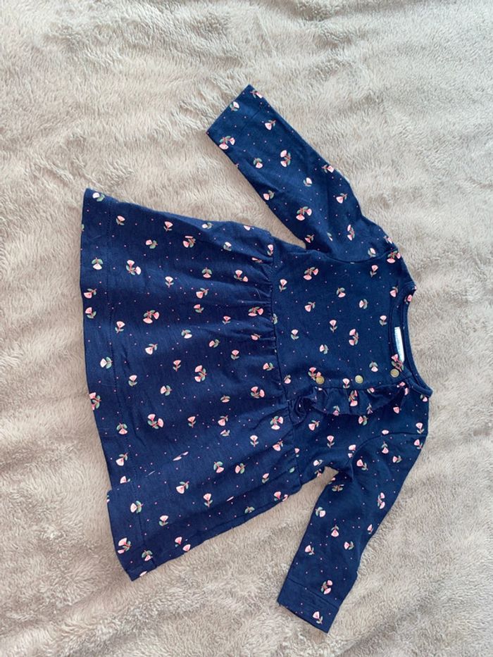 🌸lot 3 articles robes + gilet sans manche 12 mois - photo numéro 5