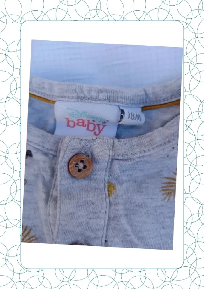 Combi-short 18 mois Disney baby - photo numéro 2