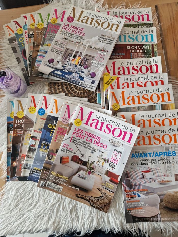 Lot de 21 livres sur la décoration de maison
