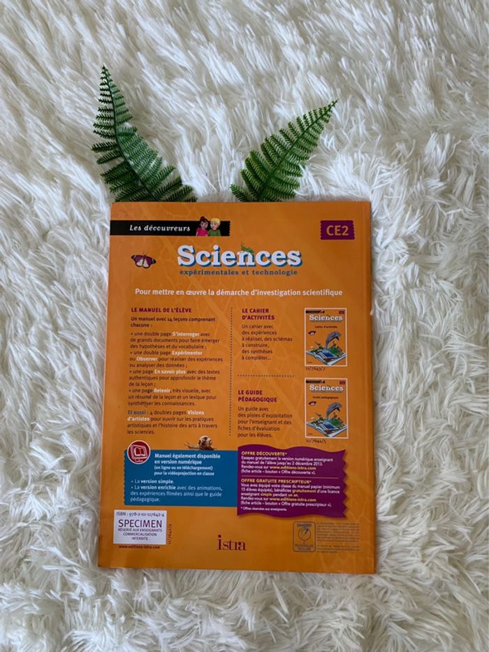 Livre Sciences expérimentales et technologies CE2 - photo numéro 2