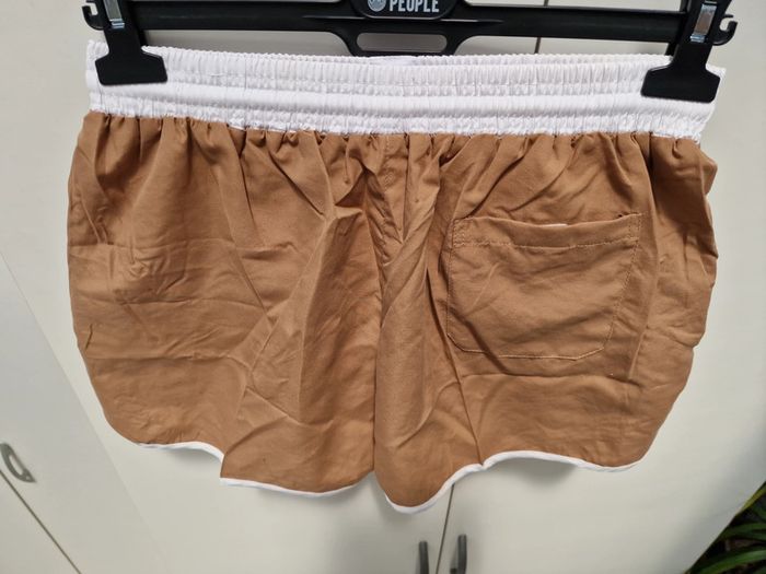 Short De Bain Plage Marron Blanc - photo numéro 4