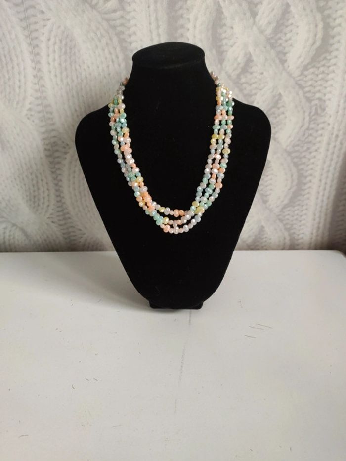 Collier 3 rangs - photo numéro 3