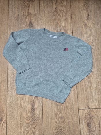 Pull fin gémo gris drapeau USA 3 ans état neuf