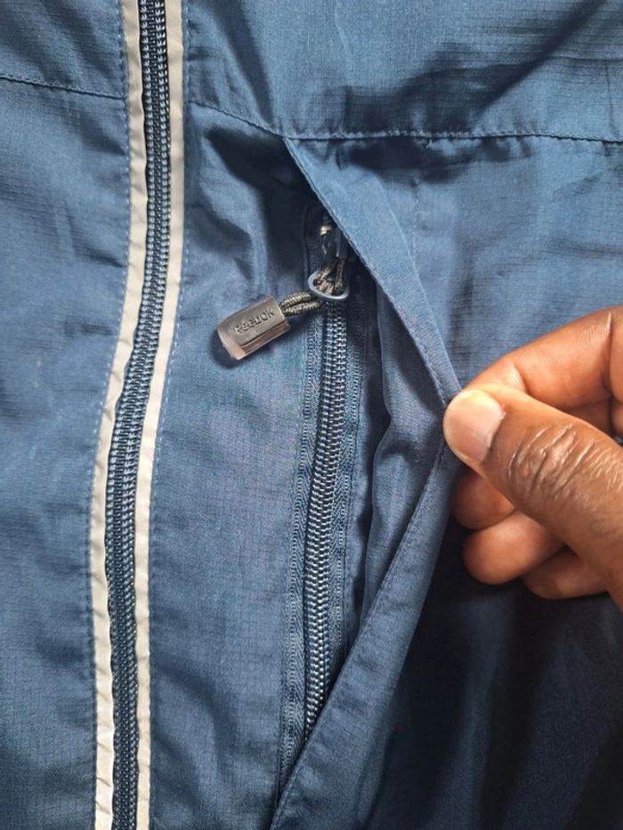 Veste Reebok Hockey M vintage bleu marine zippée sport brodé (545) - photo numéro 13
