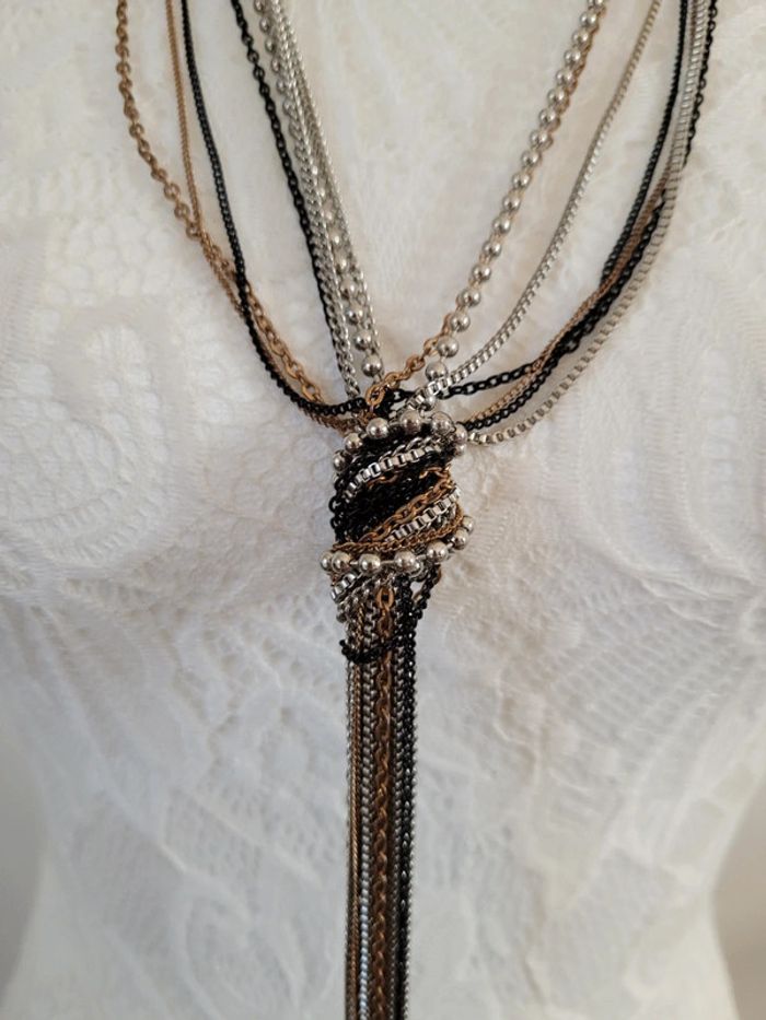 Sautoir original tricolore 📿 - photo numéro 3