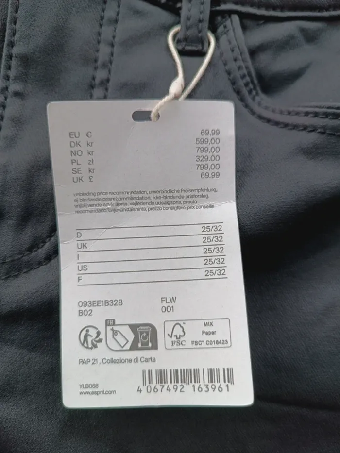 Jeans noir femme esprit taille w25l32 - photo numéro 3