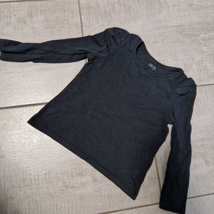 Tee-shirt manche longue noir kiabi 6 ans