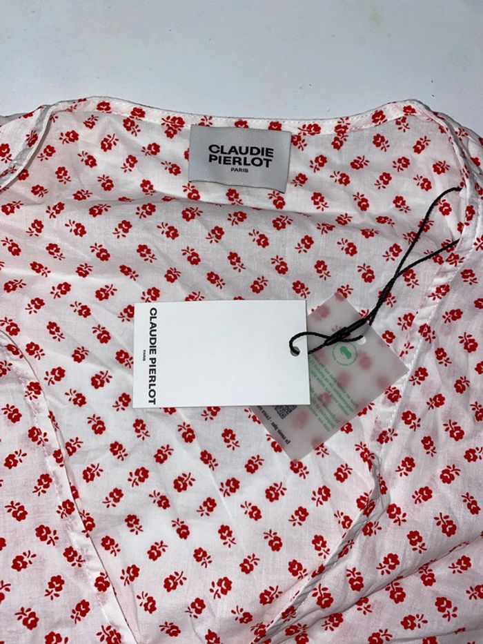 Blouse Bambino Claudie Pierlot imprimée fleurs Taille 36 - photo numéro 11