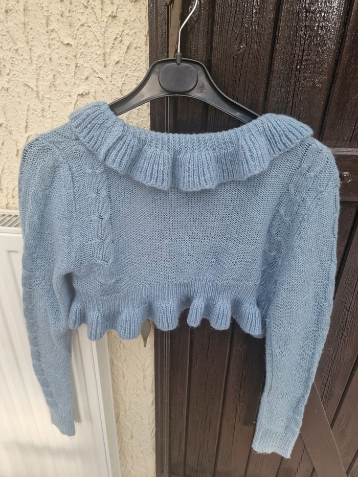 Boléro phildar bleu taille 36 - photo numéro 3