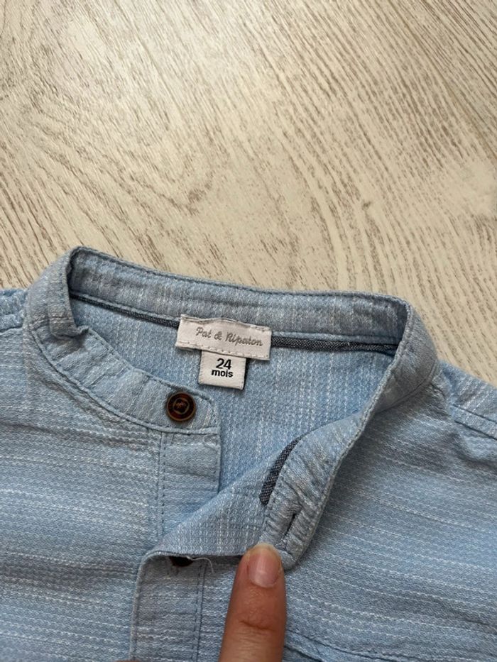 Chemise bleue pat et ripaton - photo numéro 3