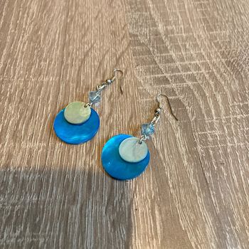 Boucles d’oreilles bleues 🌿