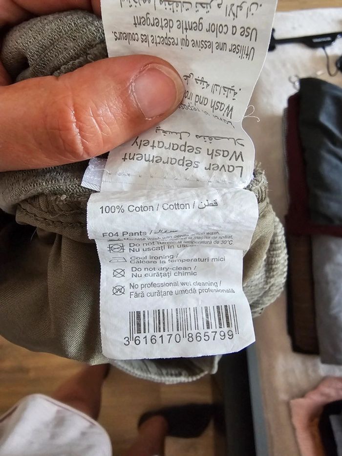 Pantalon velours côtelé Camaïeu Taille 38 - photo numéro 5