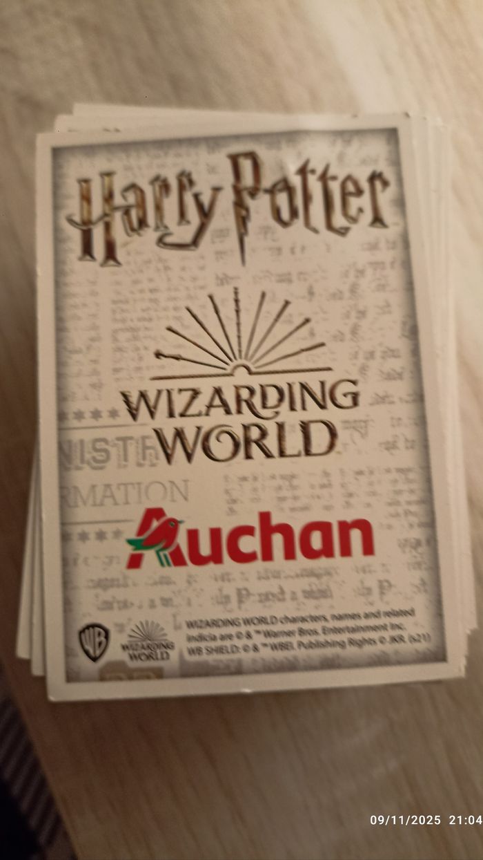 Cartes Harry Potter Auchan - photo numéro 2