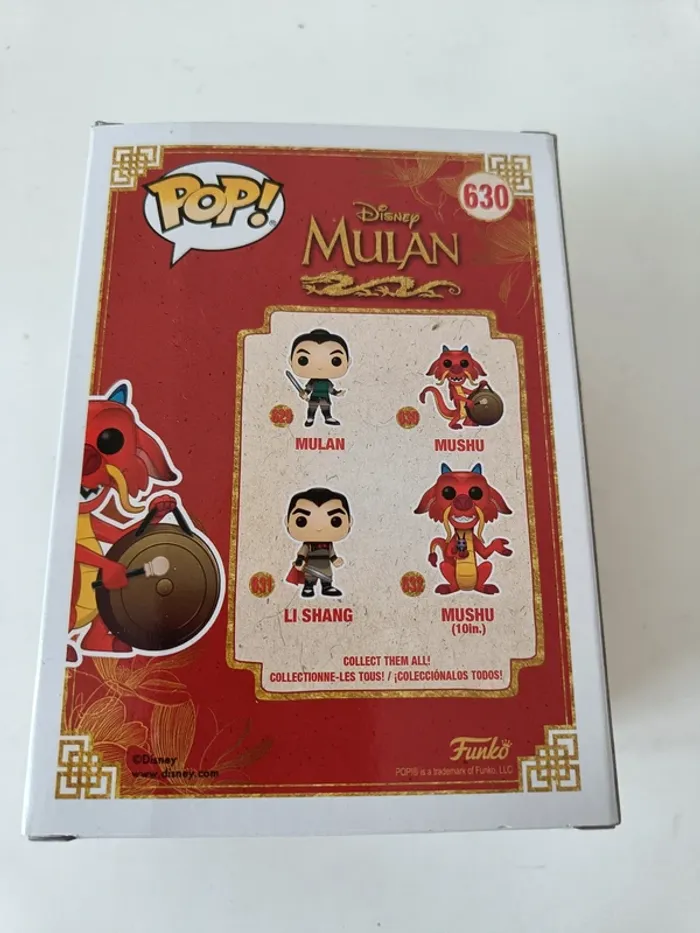 Funko Pop Disney Mulan Mushu with Gong 630 - photo numéro 3
