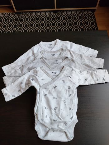 Lot de 4 bodies manches longues