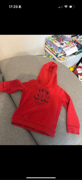 Sweat a capuche garçon kiabi 4 ans