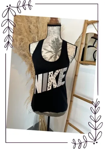 Débardeur Nike noir et blanc