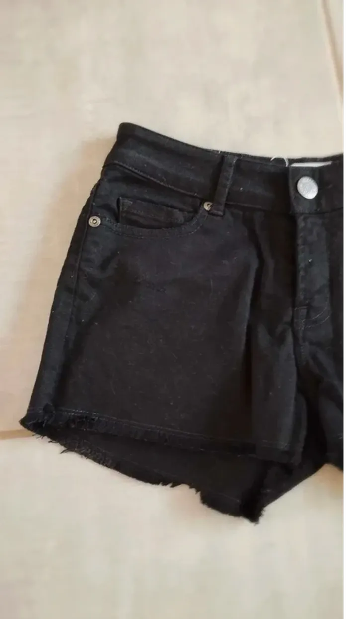 Short en jeans noir taille 36 cimarron - photo numéro 4