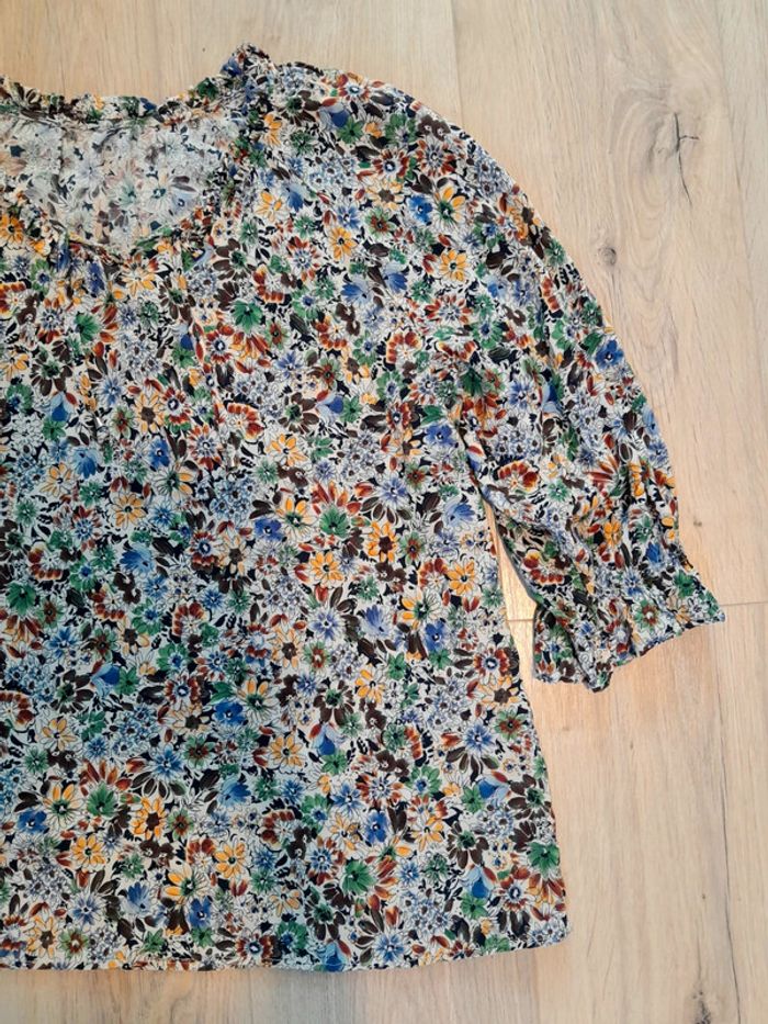 Blouse fleurie fluide t.44 - photo numéro 2