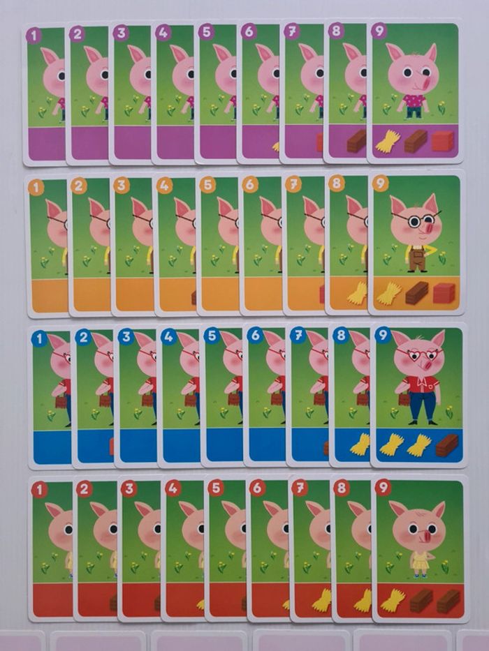Jeu de société/de cartes "Les 3 petits cochons" complet, comme neuf, idéal pour offrir - photo numéro 2