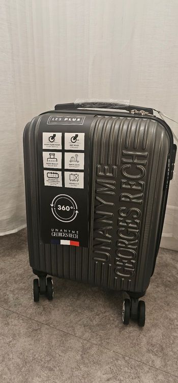 Valise cabine riaide Georges Rech - 4 roues - Noir - Neuv