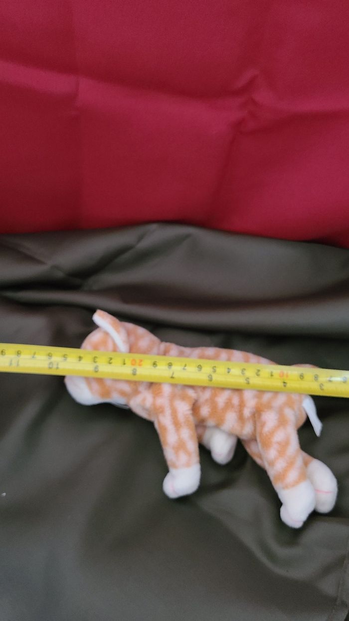 TY Beanie Babies 1999 AMBER Le Chat Kitty Tabby - photo numéro 2