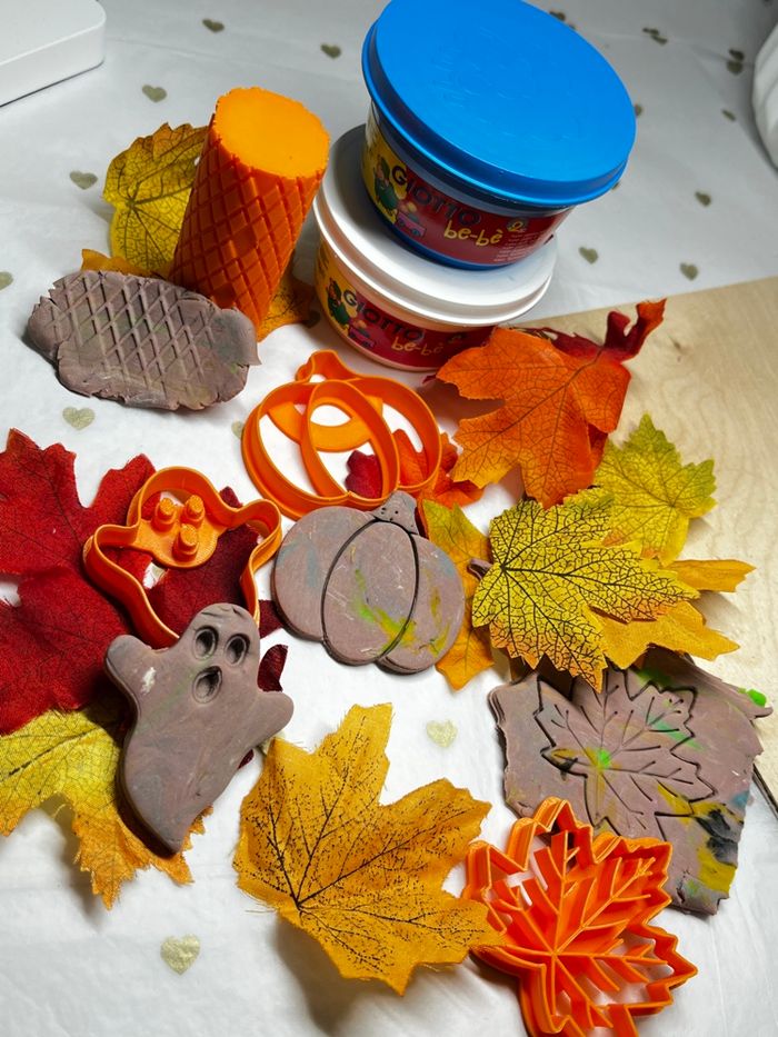 🍁 Mini kit automne – Emporte-pièces et rouleau texturé pour pâte à modeler (sans pâte) - photo numéro 2