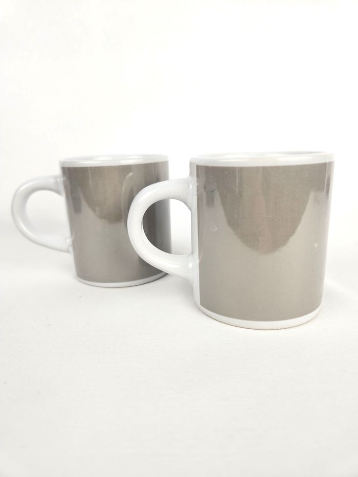 Duo de mugs / tasses Disney Mickey Mouse silhouette Gris et blanc - photo numéro 2
