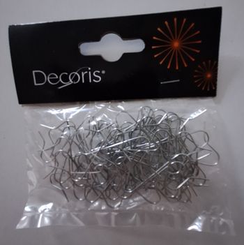 Sachet de crochets en métal pour suspensions dans le sapin