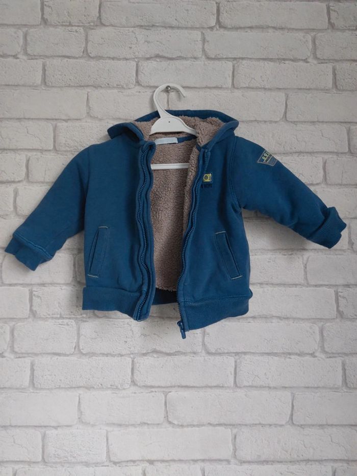 Veste avec capuche Obaibi taille 12 mois - photo numéro 2