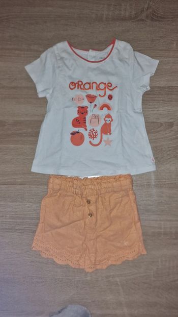 Ensemble short + t-shirt