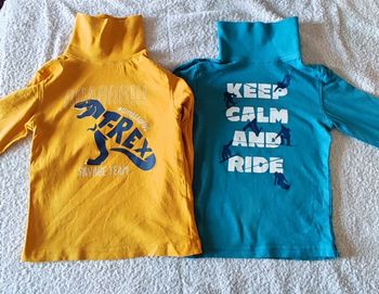 Lot 2 t-shirts manches longues 4 ans