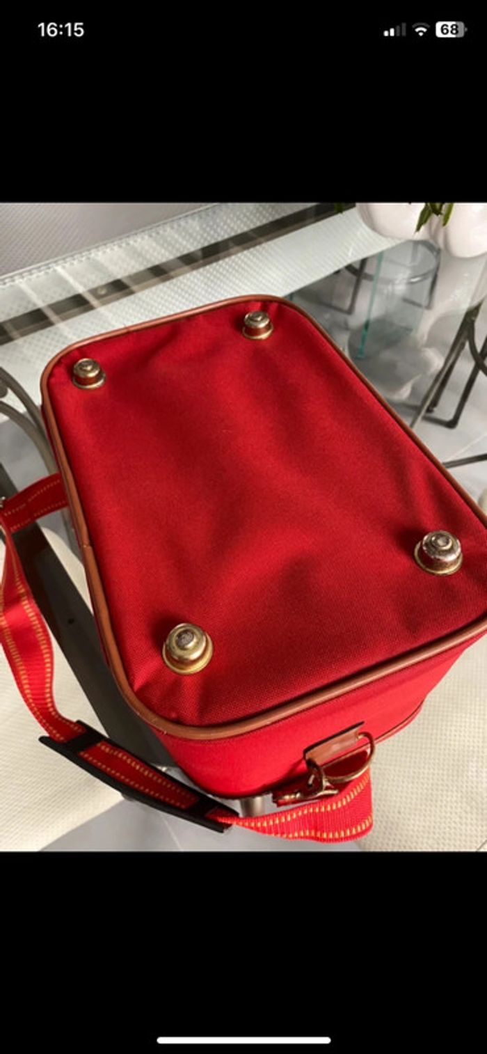 Vanity case rigide avec sangle d’épaule - vintage - photo numéro 5