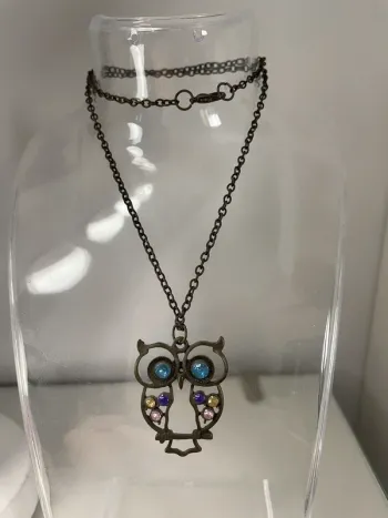 Collier sautoir Hibou
