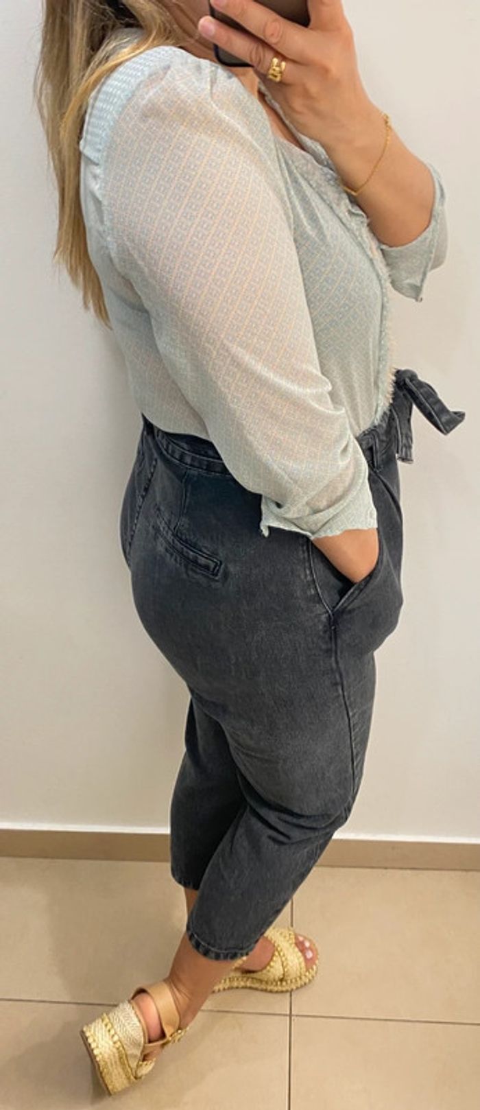 Chemise Imprimée ZARA Transparente Taille M - photo numéro 6