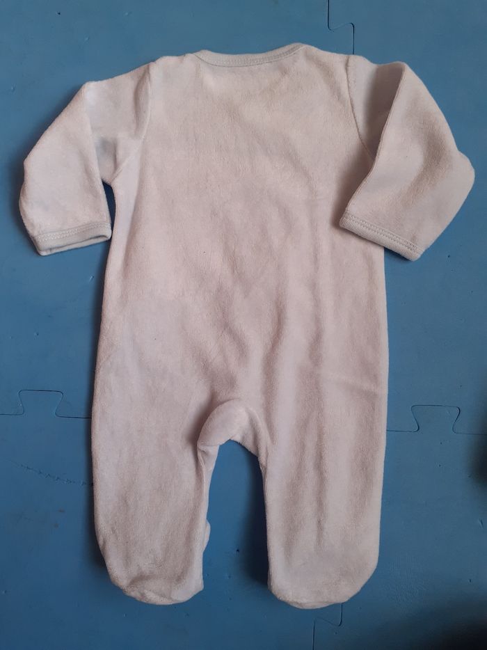 Lot de 2 pyjamas velours 1mois - photo numéro 4