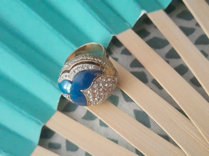 Bague ronde ancienne style rétro chic Vintage - photo numéro 2