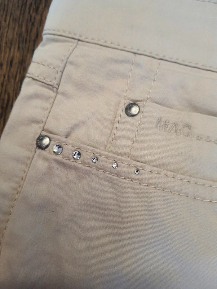 Pantalon femme Mac taille 40 couleur créme - photo numéro 9