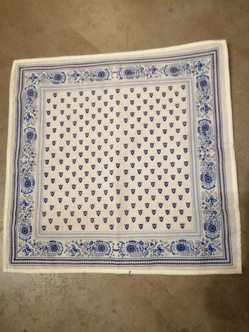 Bandana bleu et blanc