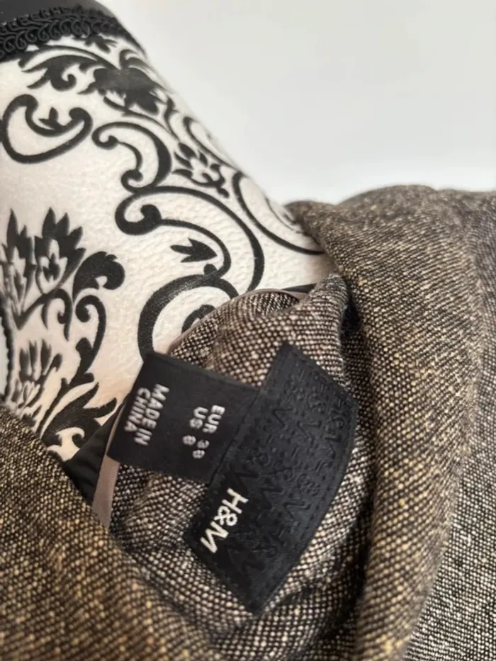 Blazer femme marron chiné 38 - photo numéro 5
