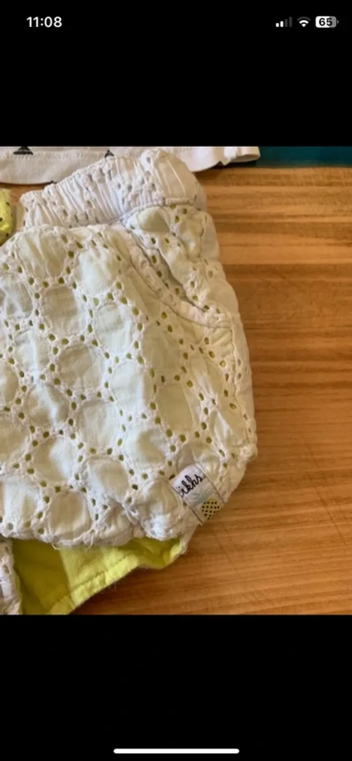Ensemble ikks short débardeur ananas taille 12 mois - photo numéro 3