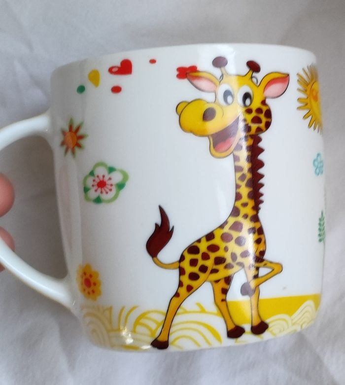 Ensemble petit déjeuner motif girafe - photo numéro 3