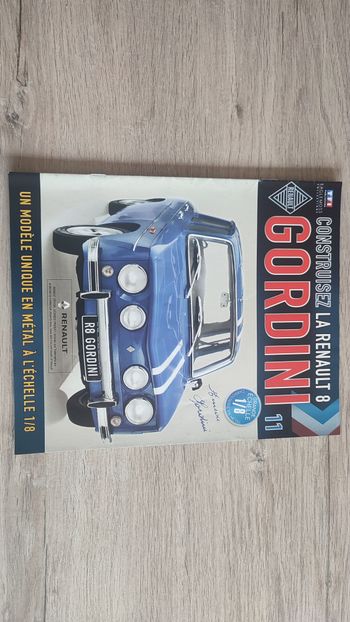 Fascicule numéro 11 n°11 seul sans pièce Renault R8 Gordini 1/8 1/8ème Eaglemoss collections #D08