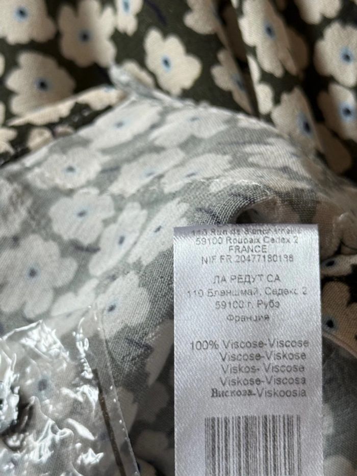superbe chemise fleurie fluide en viscose neuve la redoute 🌸 44 - photo numéro 10