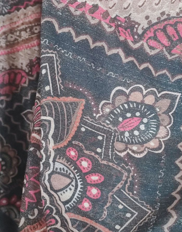 Robe bohème longue motif cachemire - photo numéro 3