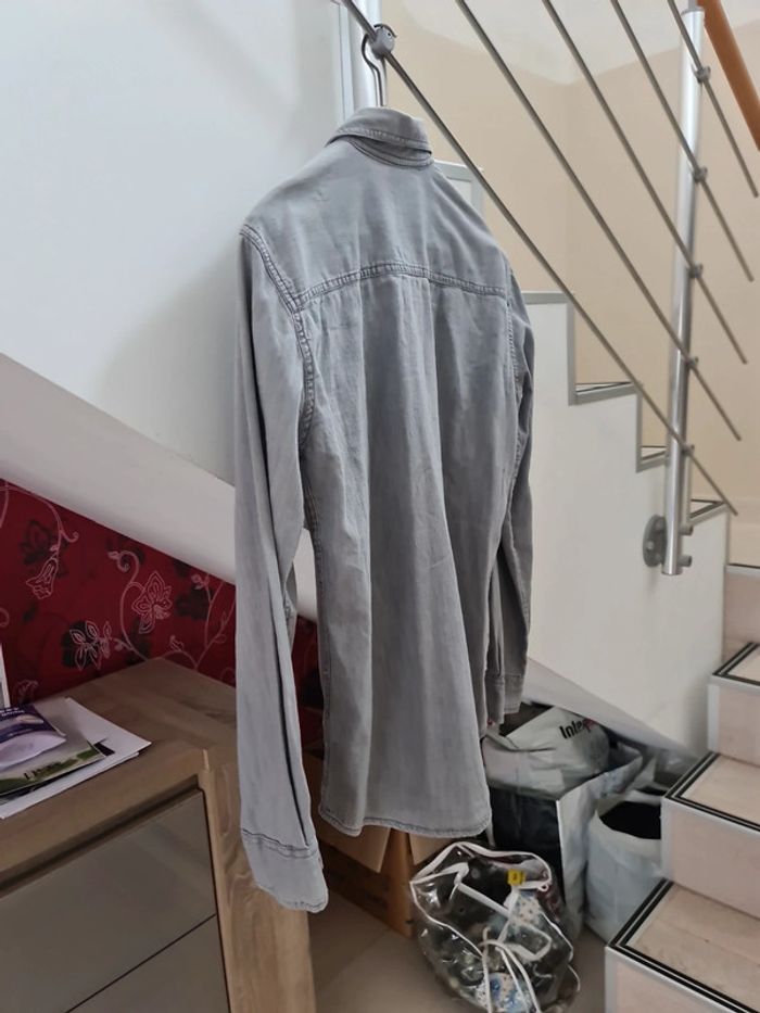 Veste chemise légère imitation jean taille M - photo numéro 6