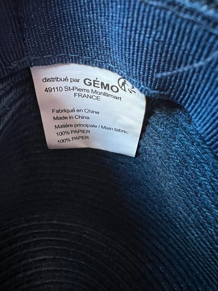 Chapeau taille 52 bleu marine Gemo - photo numéro 3