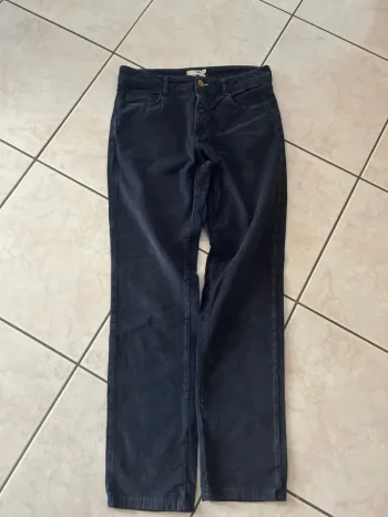 Pantalon velours New Man / 38 /Bleu marine / Très bon état